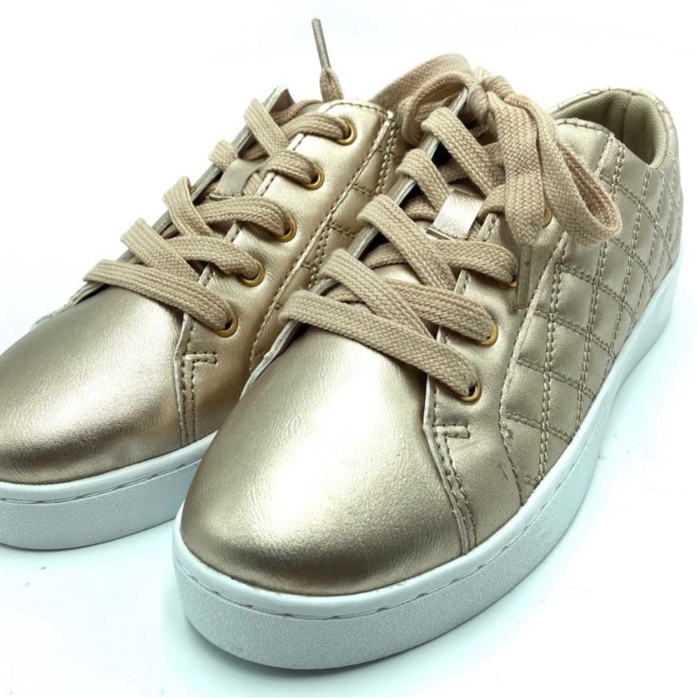 Isaac Mizrahi Metallic Gold Women's Sneakers